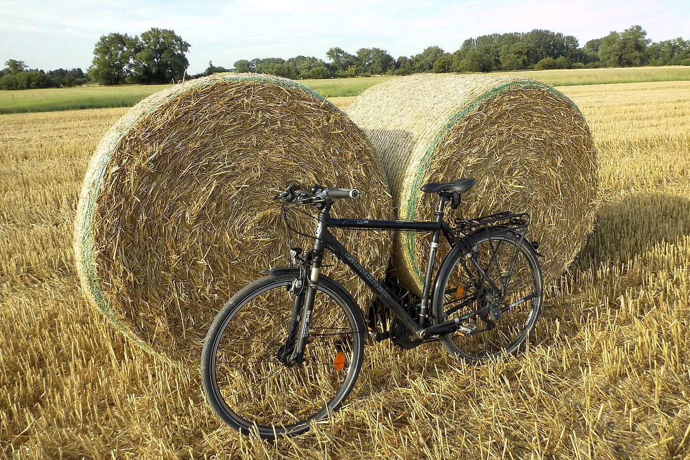Fahrradpause zur Erntezeit