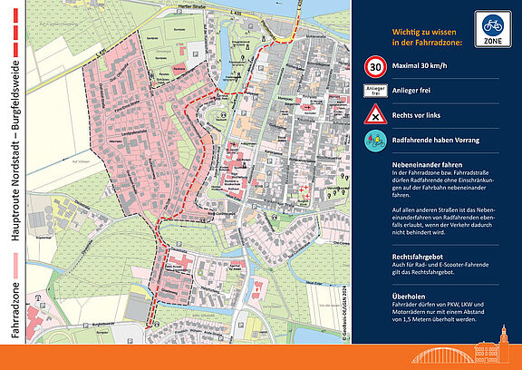 Infoflyer Fahrradzone westl. Kernstadt